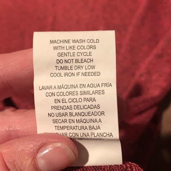 Mason & Belle Twist Front Long Sleeve Top Soft Mauve Speckled Size Small NWT - Picture 9 of 11